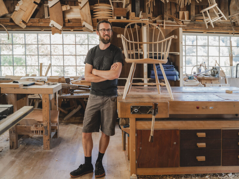 George Sawyer was working as a freelance industrial designer before taking over his father’s business in 2015 with his wife, Erin Smith. Photo by Erica Houskeeper.