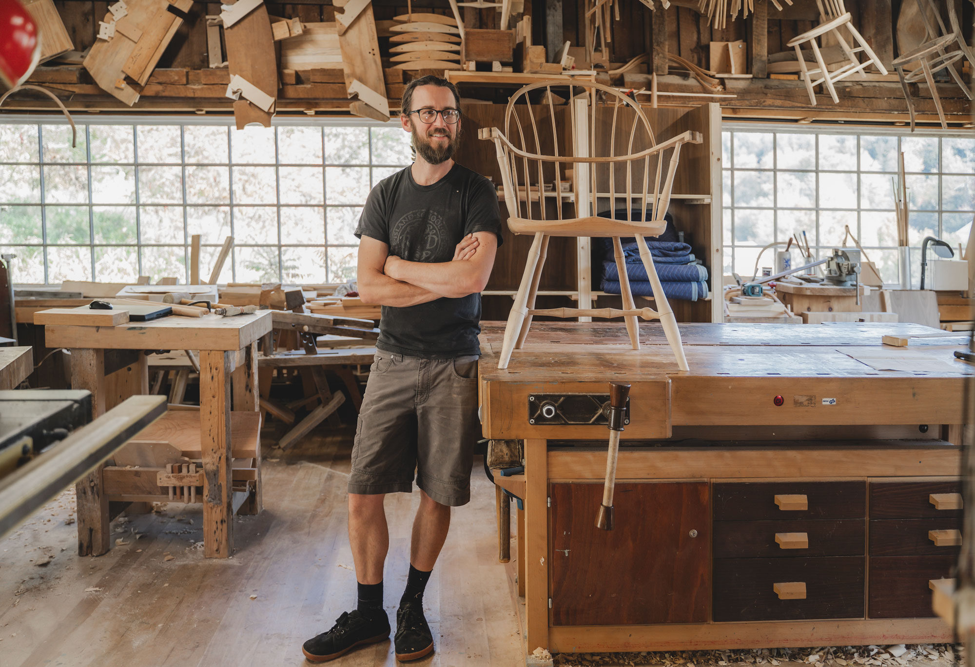 George Sawyer was working as a freelance industrial designer before taking over his father’s business in 2015 with his wife, Erin Smith. Photo by Erica Houskeeper.