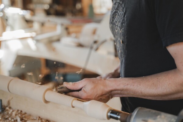 With chairs starting at $2,000 apiece, each order requires a high level of customer communication and has a typical lead time of six months or more. Photo by Erica Houskeeper.