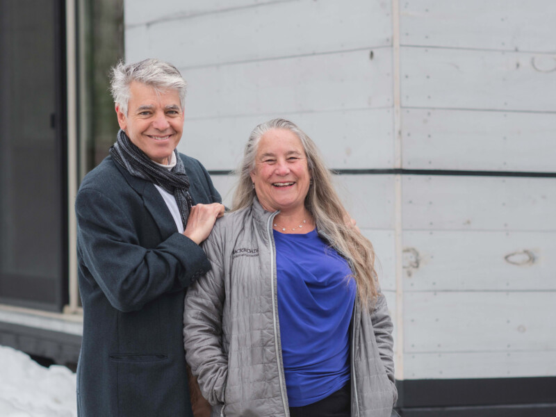 Julie Lineberger and her husband Joseph Cincotta. Julie is the CEO and owner of LineSync Architecture in Wilmington. Joseph is the principal architect. They began to conceptualize a personal accessible dwelling (PAD) that could be temporarily attached to a “host” home following a spinal cord injury. Photo by Erica Houskeeper.