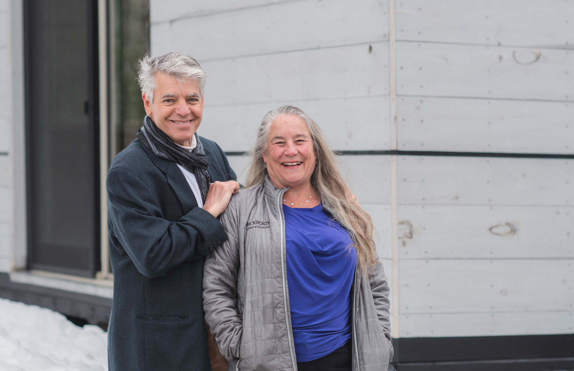 Julie Lineberger and her husband Joseph Cincotta. Julie is the CEO and owner of LineSync Architecture in Wilmington. Joseph is the principal architect. They began to conceptualize a personal accessible dwelling (PAD) that could be temporarily attached to a “host” home following a spinal cord injury. Photo by Erica Houskeeper.