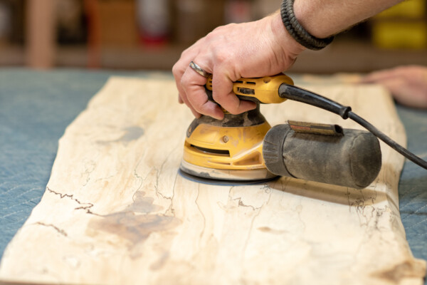 Rockledge Farm Woodworks is family-owned and operated, producing from native Vermont hardwoods and burls a wide range of handmade wood products. The company purchases wood from local lumber mills and estimates that 75 percent of the wood they use comes from the Northern Forest, primarily Vermont, New Hampshire, and Maine. Photo by Erica Houskeeper.