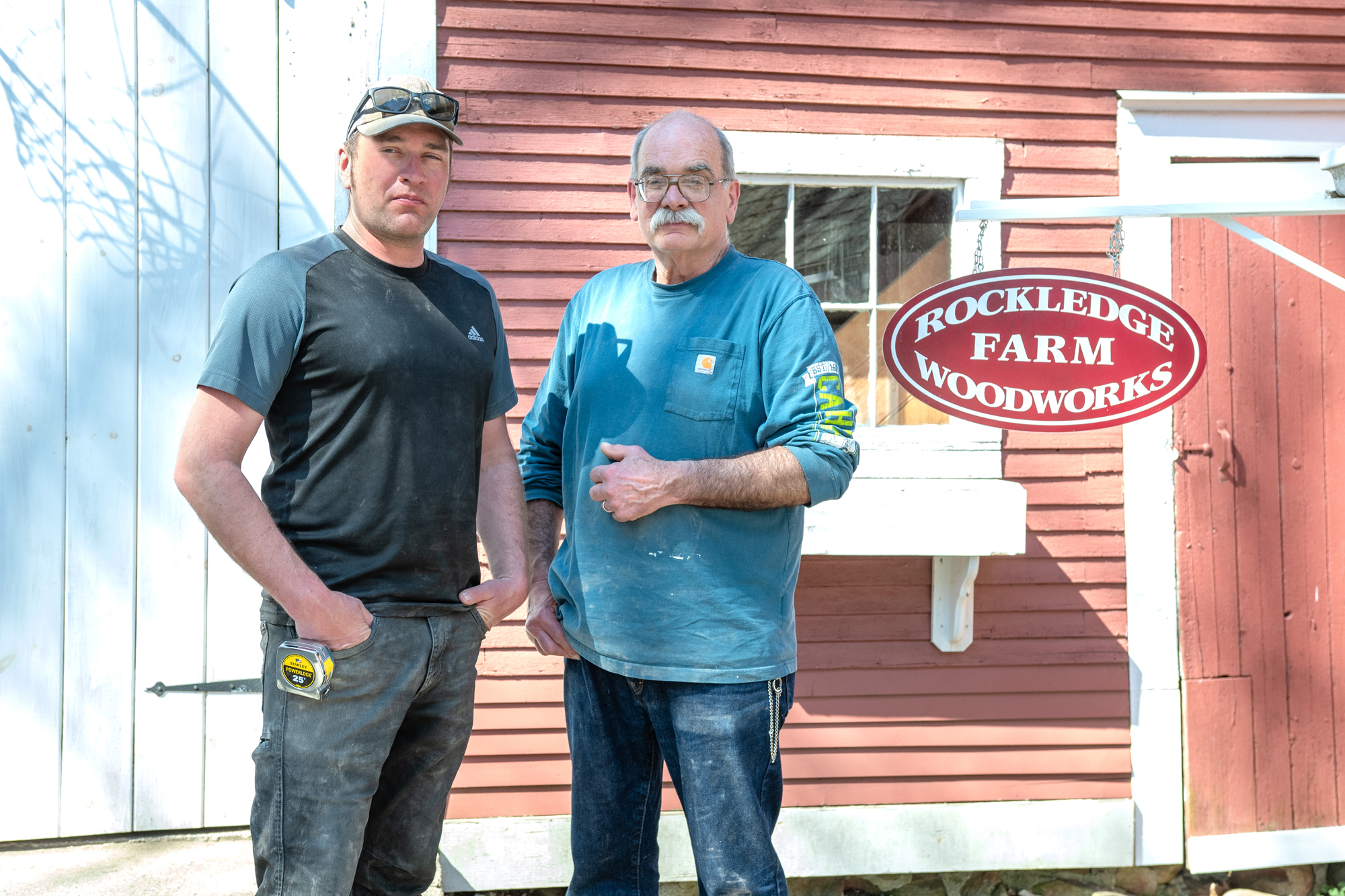 Scott Duffy, right, and his son Ian. Having experienced rapid growth, both Scott and Ian agree that moderate growth rooted in sustainable forestry is the goal for the future of Rockledge. Photo by Erica Houskeeper.